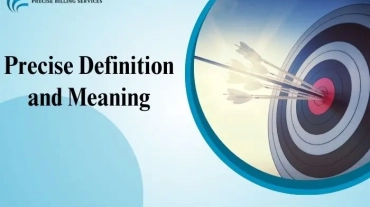 A magnifying glass focused on the words Precise Definition and Meaning