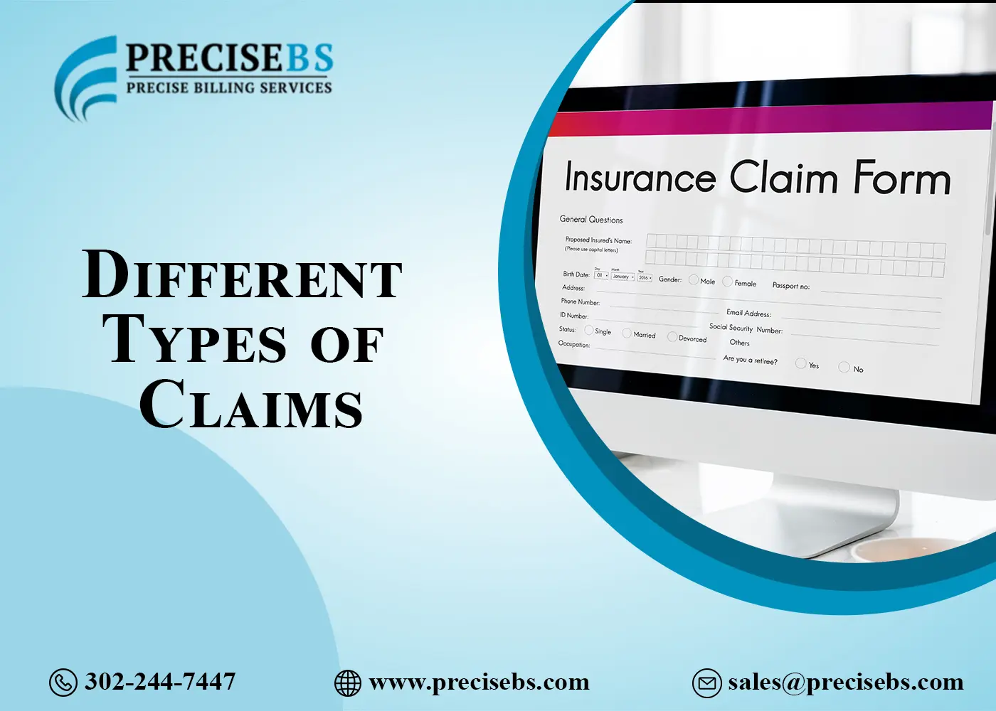 Different types of claims